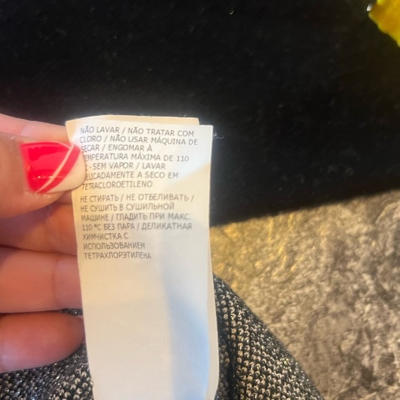 Blugirl Knit Sweater w/ Floral Sleeves & Subtle Sparkle – M - Picture 11 of 13